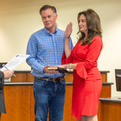 Melissa Merrel swearing in