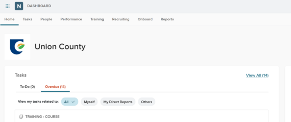NEOGOV Dashboard screenshot