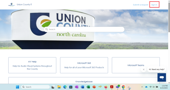 New Helpdesk System screenshot