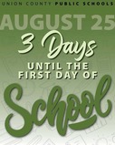 Three days until the first day of school
