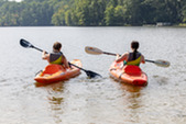 Kayakers at Cane Creek Park