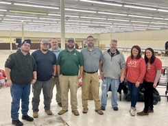 Solid Waste team volunteering at Christmas Bureau