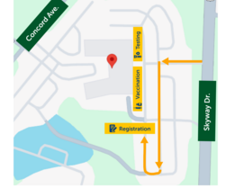 Map of Vaccine Clinic 02.06