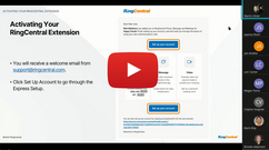 ringcentral training video with play button
