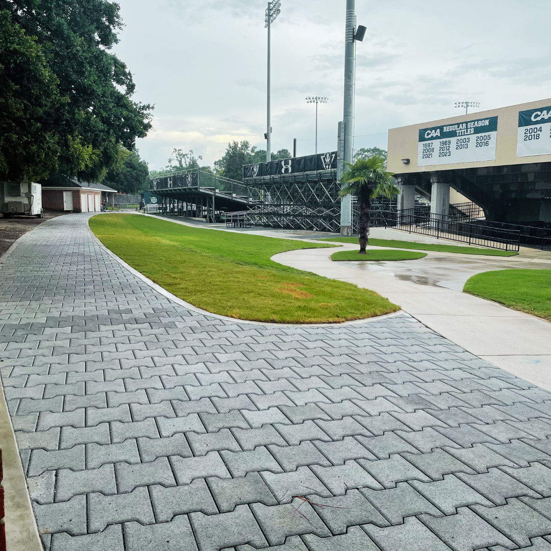 Brooks Field permeable paver walkway