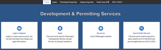 Development and Permitting Services Portal
