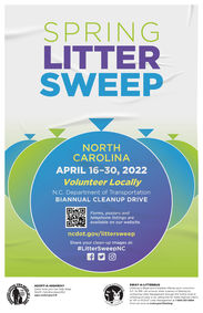 NCDOT Litter Sweep Poster image