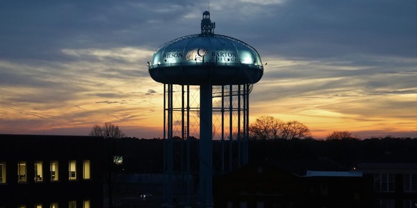 Wilson water tower, January 2023