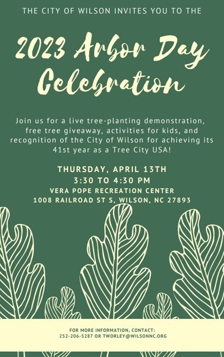 arbor day will be April 13