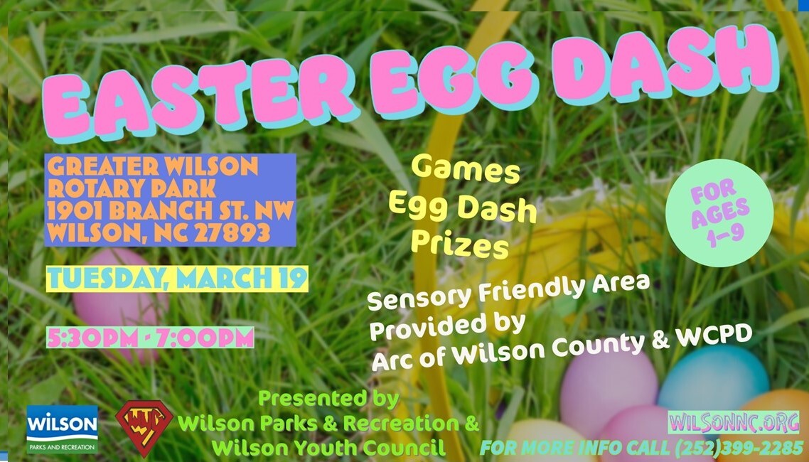 Easter Egg hunt will be March 19