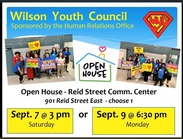Wilson Youth Council Open House dates