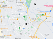 Railroad crossing closure map image