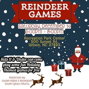 Pars and rec reindeer games flyer