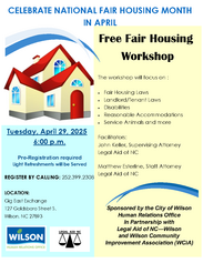 fair housing workshop flyer image