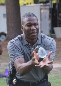 National Night Out includes games like water balloon toss