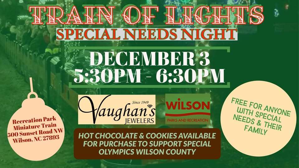 Train of Lights special needs night will be Wednesday