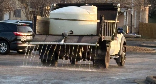 Brining streets in January 2026