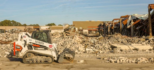 Mall demolition under way