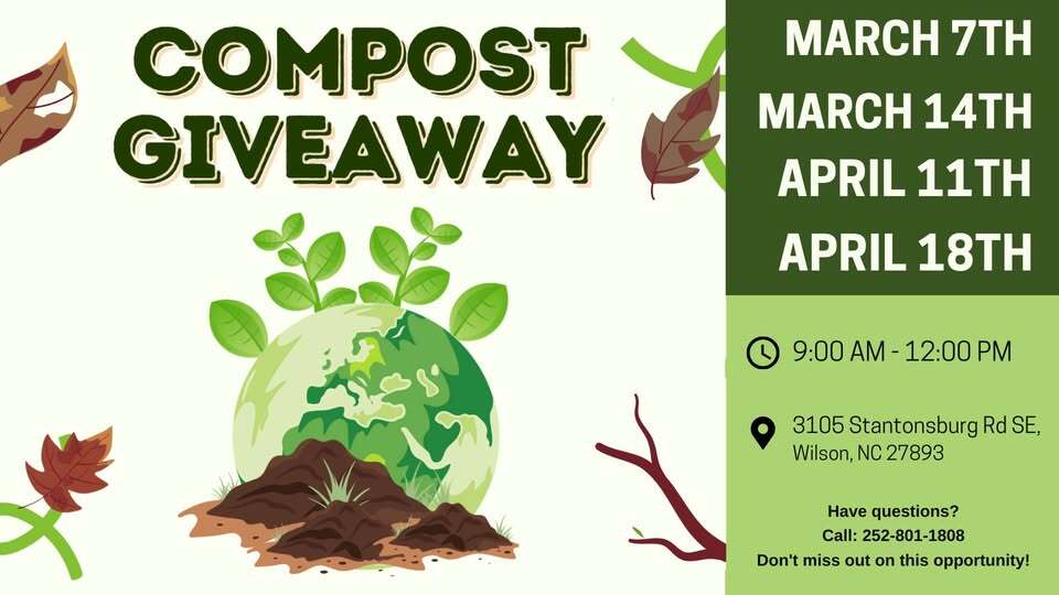 compost giveaways will be monthly