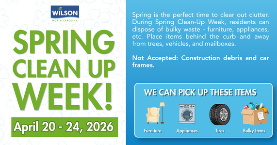 spring clean up week graphic