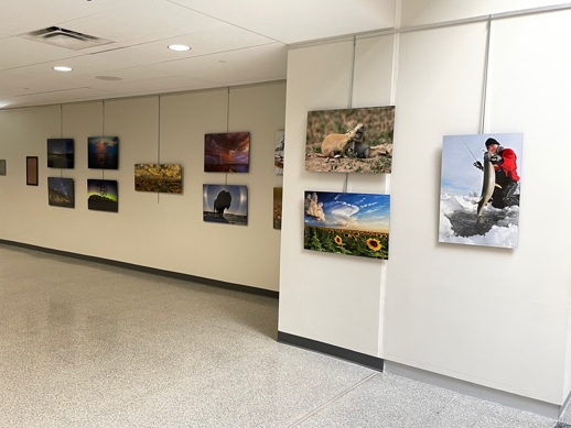 Photo contest winner images on display at the Heritage Center