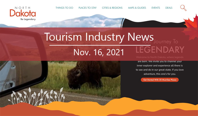 ND Tourism new website screenshot