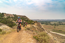 Mountain biking in the Maah Daah Hey Trail