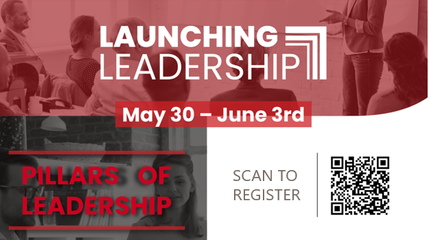 Launching leadership logo