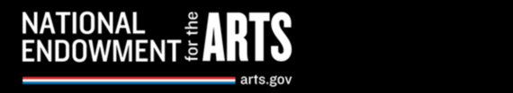 National Endowment for the Arts logo on a black background