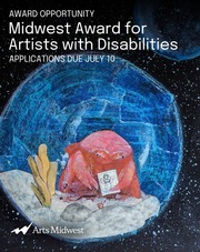 A mixed media piece of a crab holding a tarot card looking solemn as it floats within a bubble in space.