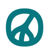 Circular icon with the outline of a pitchfork that represents the future large public art installation in ND's Region 6