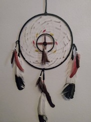 Dreamcatcher created by Roxanne Laducer titled War Shield