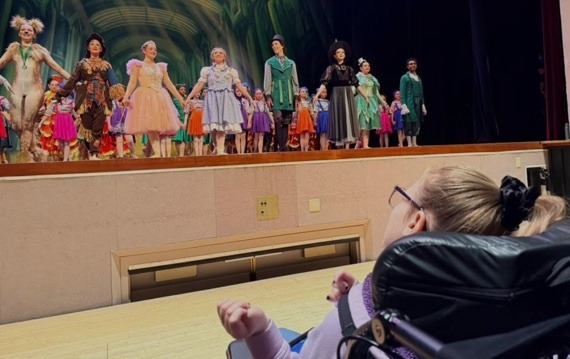 Cast of Wizard of Oz on stage: a sensory-friendly production by Northern Plains Dance in Bismarck, Spring 2026
