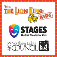 Promo poster for North Lights Arts Council musical theater production of The Lion King Kids