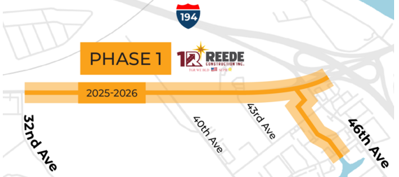 Memorial Highway Construction Phase 1