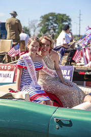 Community Celebrating at the Independence Day Parade in Mandan, ND.