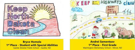 Keep ND Clean 2026 art contest winners