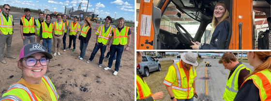 Students on site