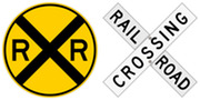 railroad railway sign