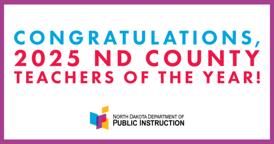 2025 County Teachers of the Year