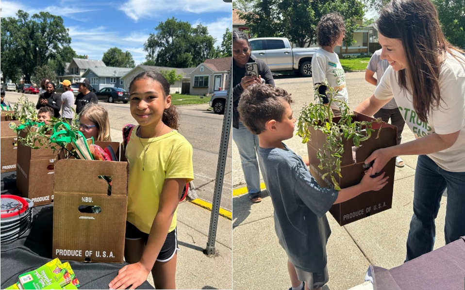 students getting market box