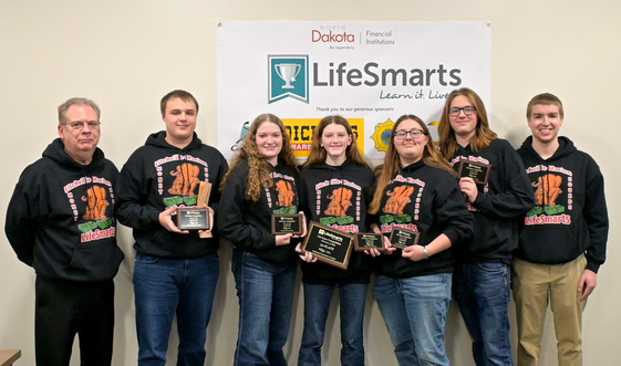 Litchville-Marion Money Hounds win the 2026 North Dakota Varsity LifeSmarts Championship on Feb. 5 at the North Dakota State Capitol in Bismarck.