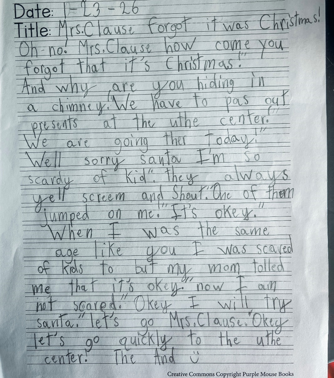 students story about mr and mrs claus