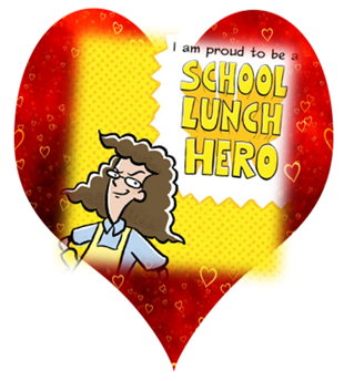 School lunch Hero Heart