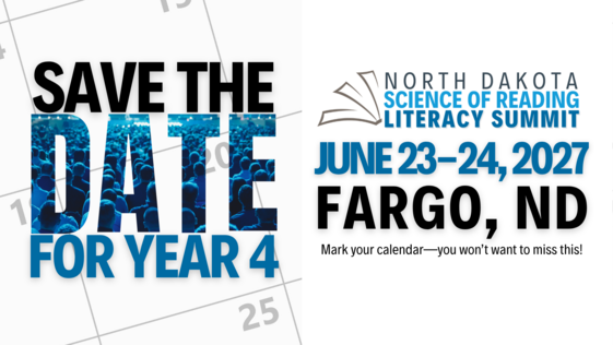 Science of Reading Literacy Summit Save the Date Graphic