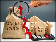 arrow showing prices escalating