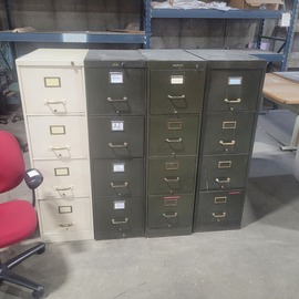 4-drawer file cabinets