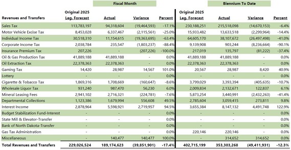 A bar chart that lists the total revenues and transfers to the General Fund.