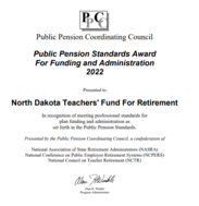 Image of Public Pension Standards Award