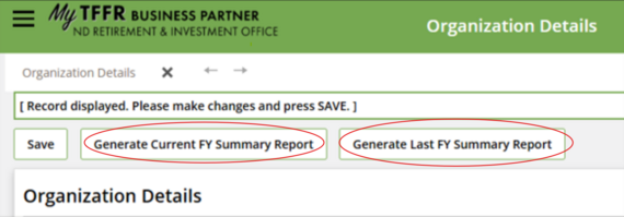 Employer Summary Reports